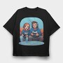 Gamers Playing, Tricou Oversize Barbati (Unisex)