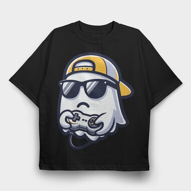 Gaming Ghost Joystick, Tricou Oversize Barbati (Unisex)