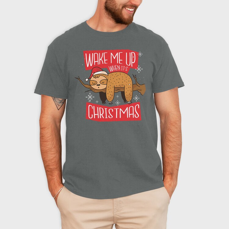 Christmas Sloth (2), Tricou Barbati (Unisex)