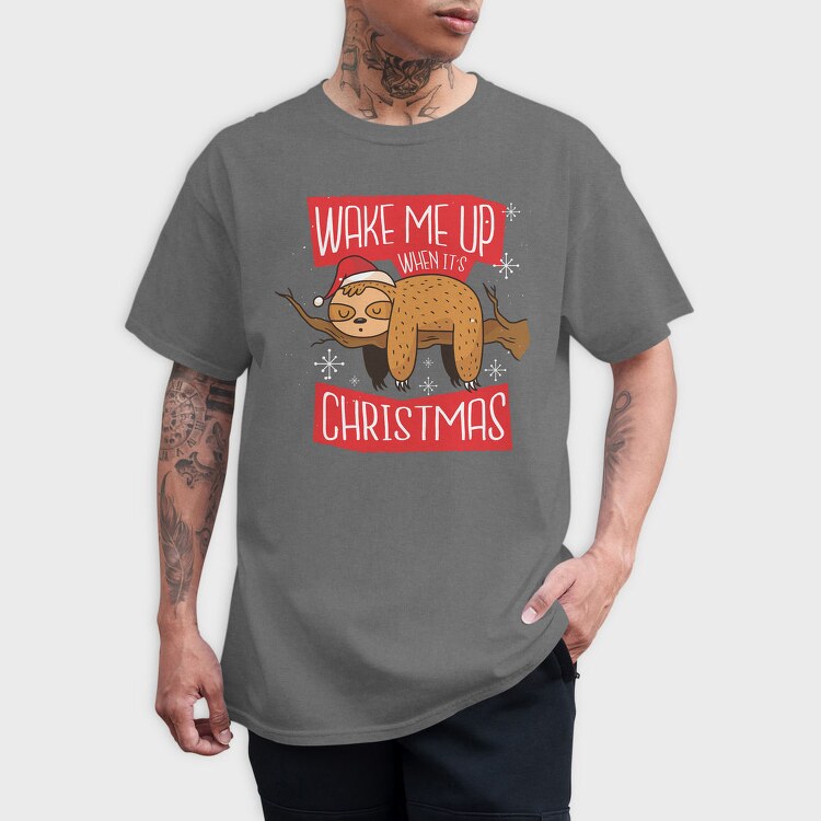 Christmas Sloth (2), Tricou Barbati (Unisex)