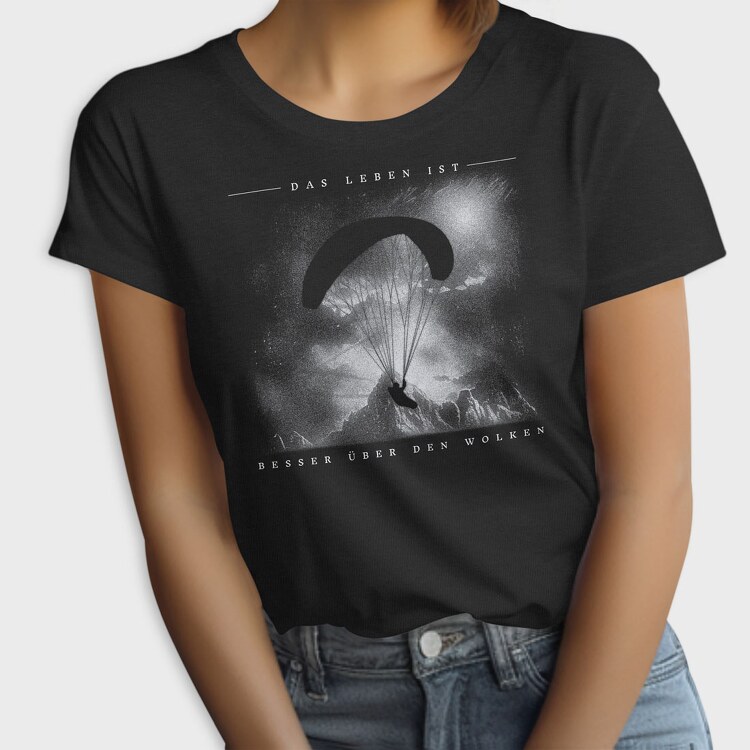 Paraglider Silhouette, Tricou Femei