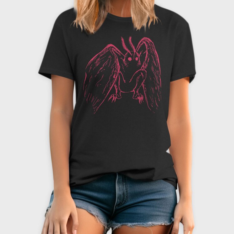 Red Mothman Creepy, Tricou Barbati (Unisex)