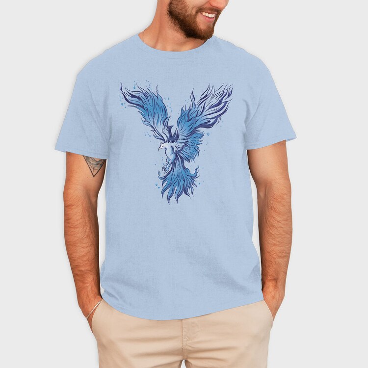 Blue Phoenix, Tricou Barbati (Unisex)