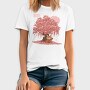 Red Panda And Sakura Tree, Tricou Barbati (Unisex)
