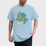 Christmas T Rex And Tree Chistmas, Tricou Barbati (Unisex)