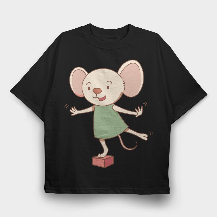 Mouse Dance Party, Tricou Oversize Barbati (Unisex)