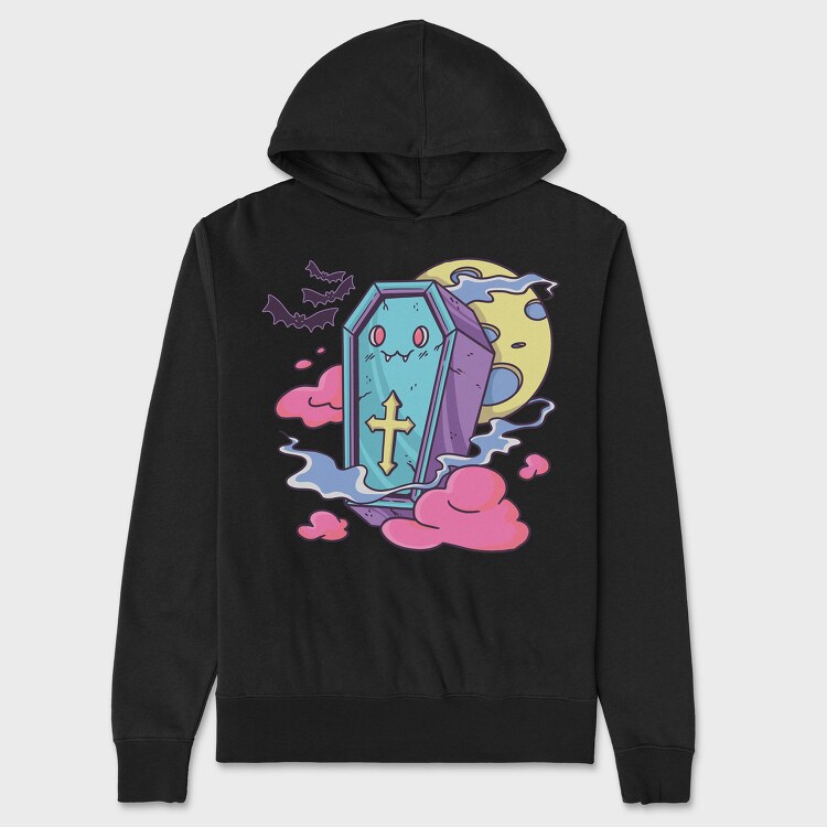 Coffin Pastel Goth, Hanorac Oversize Barbati (Unisex)