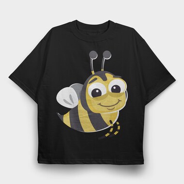 Honey Bee Smile, Tricou Oversize Barbati (Unisex)
