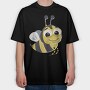 Honey Bee Smile, Tricou Oversize Barbati (Unisex)