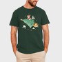 Santa Cat Christmas Tree, Tricou Barbati (Unisex)