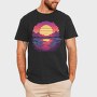 Retro Sunset View, Tricou Barbati (Unisex)