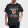 Muscular Santa Claus Ugly Sweater Liftmas, Tricou Barbati (Unisex)