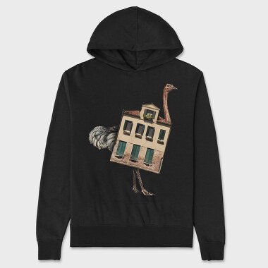 House Animal Ostrich, Hanorac Oversize Barbati (Unisex)