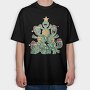 Christmas Turtles Tree X Mas, Tricou Oversize Barbati (Unisex)