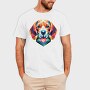 Geometric Beagle, Tricou Barbati (Unisex)