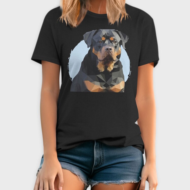 Mosaic Rottweiler, Tricou Barbati (Unisex)