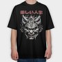Japanese Oni Mask, Tricou Oversize Barbati (Unisex)