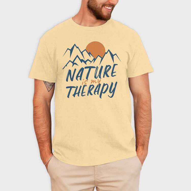 Nature Is My Therapy, Tricou Barbati (Unisex)