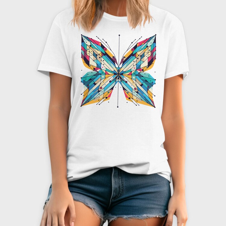 Geometric Butterfly, Tricou Barbati (Unisex)