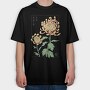 Chrysanthemum Japanese Traditional Flowers, Tricou Oversize Barbati (Unisex)