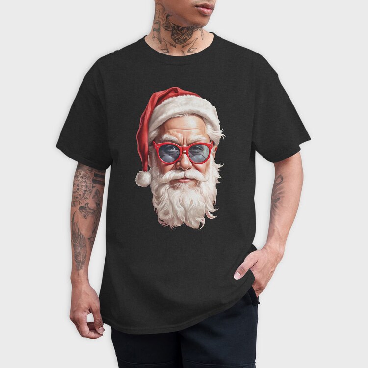 Santa Claus Detail Face, Tricou Barbati (Unisex)