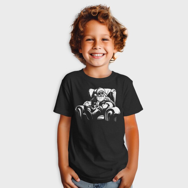 Relaxed Santa Claus Chill Cookie Milk, Tricou Copii