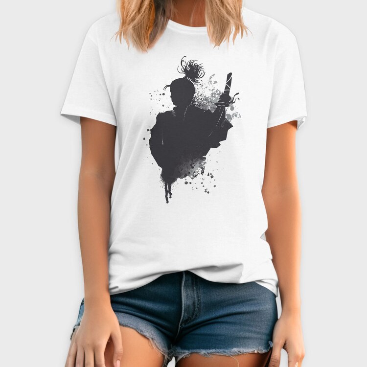 Japanese Samurai Warrior Ink Art, Tricou Barbati (Unisex)