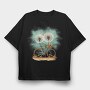 Dandelions Bike, Tricou Oversize Barbati (Unisex)