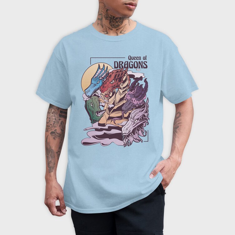 Queen of Dragons, Tricou Barbati (Unisex)