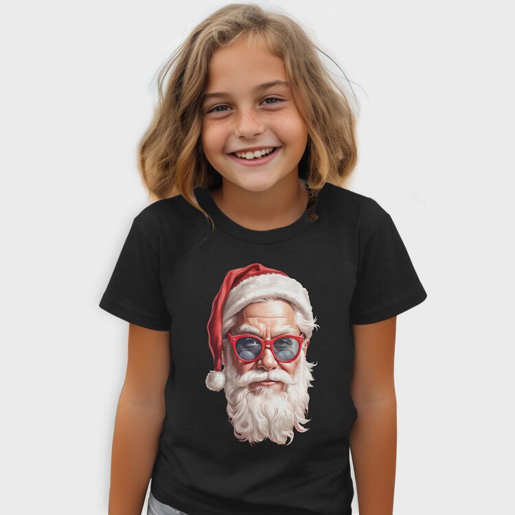 Santa Claus Detail Face, Tricou Copii