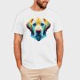 Geometric Labrador Dog Poly, Tricou Barbati (Unisex)
