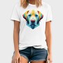 Geometric Labrador Dog Poly, Tricou Barbati (Unisex)
