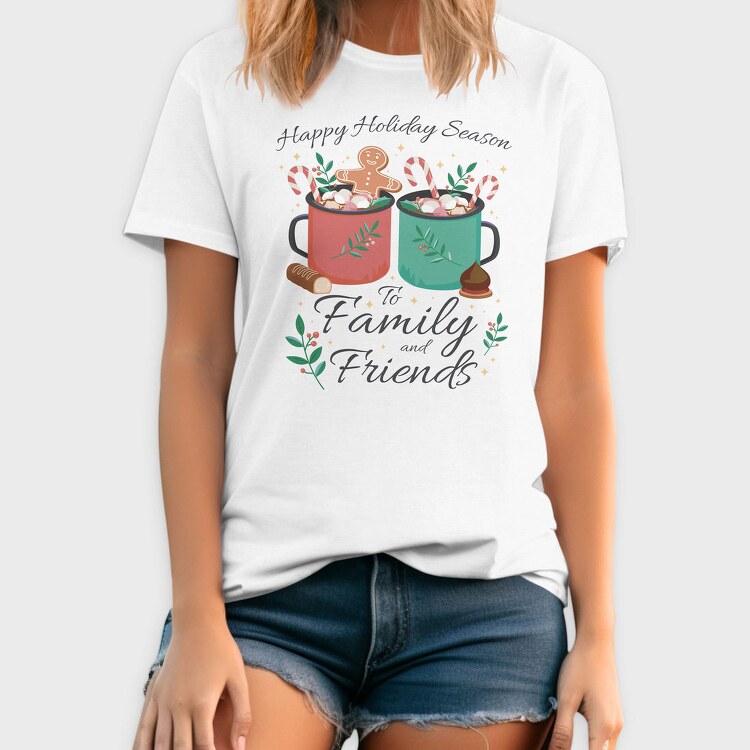 Hot Chocolate Holiday Season Drinks, Tricou Barbati (Unisex)
