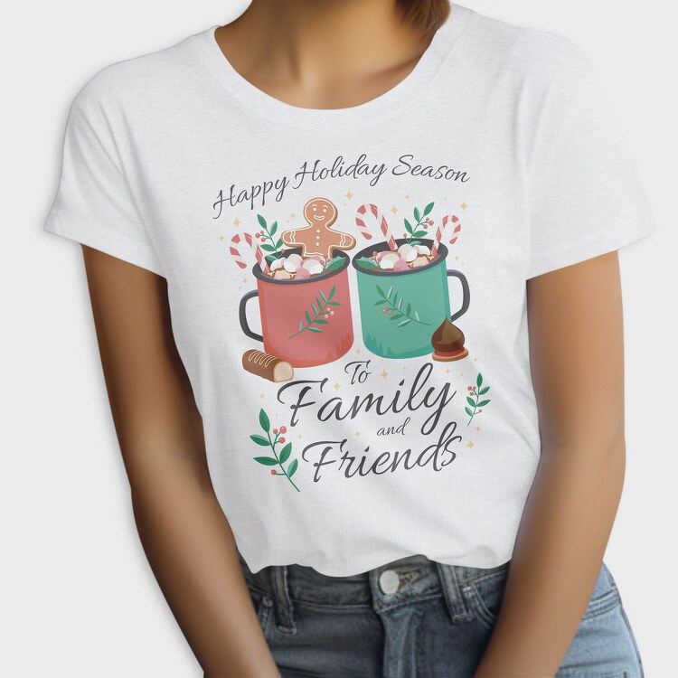 Hot Chocolate Holiday Season Drinks, Tricou Femei