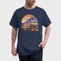 Retro Train, Tricou Barbati (Unisex)