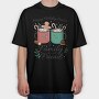 Hot Chocolate Holiday Season Drinks, Tricou Oversize Barbati (Unisex)
