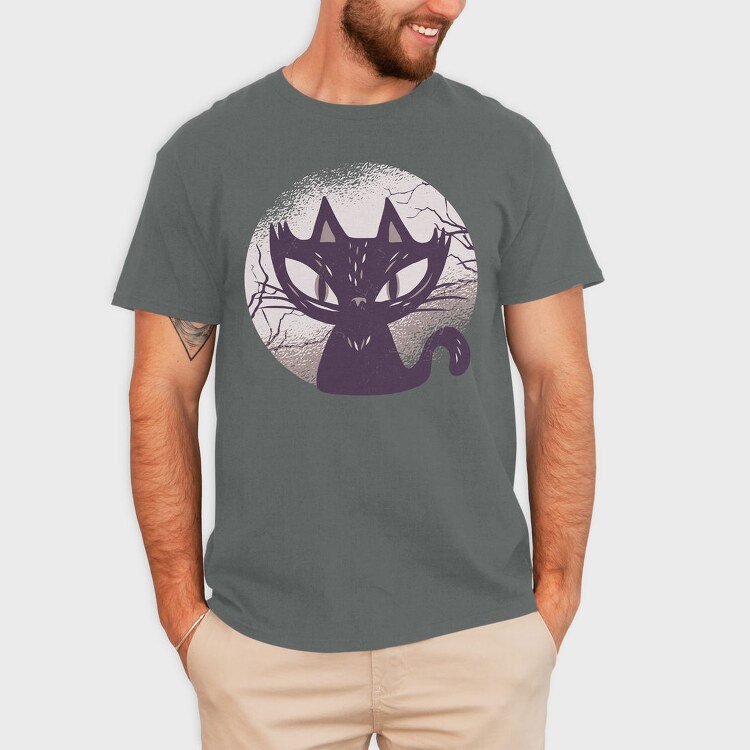 Dark Cat, Tricou Barbati (Unisex)