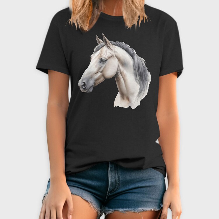 Side View Realistic Horse, Tricou Barbati (Unisex)