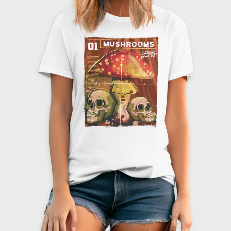 Mushrooms Magazine One Mushroom, Tricou Barbati (Unisex)