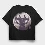 Dark Cat, Tricou Oversize Barbati (Unisex)