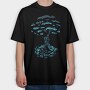 Dark Creature Creepy Demon Darkness, Tricou Oversize Barbati (Unisex)
