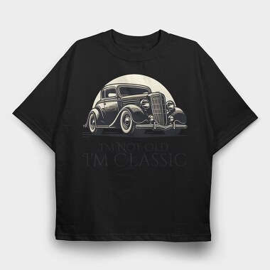 Classic Car Vintage I M Classic, Tricou Oversize Barbati (Unisex)