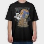 Retro Ghost Halloween Creepy Crew, Tricou Oversize Barbati (Unisex)