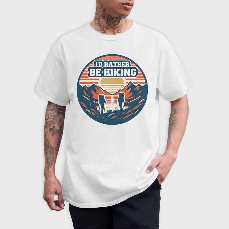 Retro Hiking Be Hiking Adventure, Tricou Barbati (Unisex)