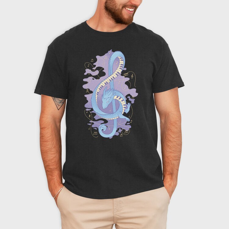 Musical Dragon, Tricou Barbati (Unisex)