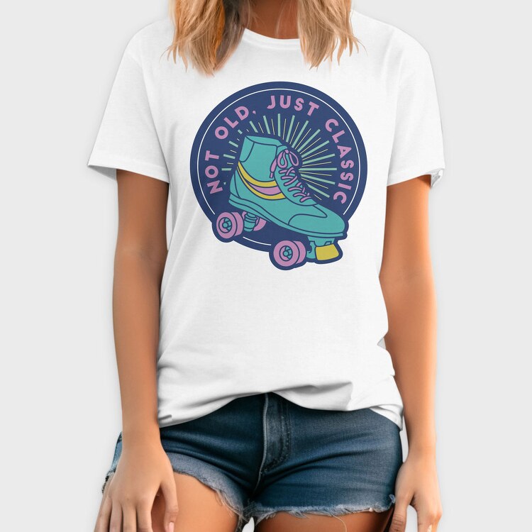 Classic Rollerskate 80S, Tricou Barbati (Unisex)