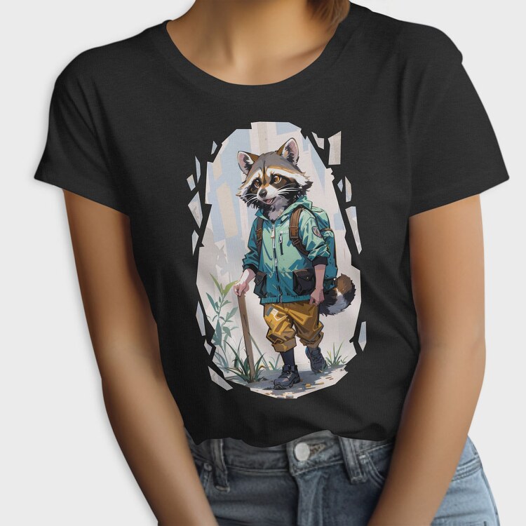 Raccoon Hiking, Tricou Femei