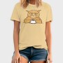 Angry Coffee Cat Grumpy, Tricou Barbati (Unisex)