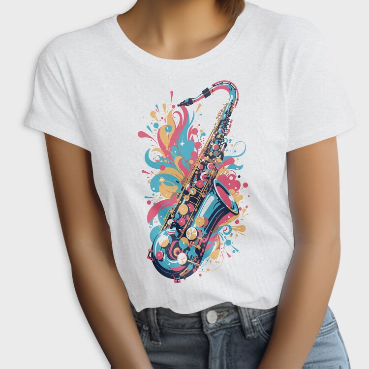 Jazz Saxophone Melody, Tricou Femei