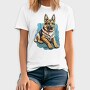 German Shepherd Portrait, Tricou Barbati (Unisex)